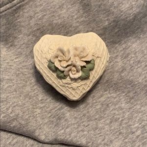 glass heart shaped case